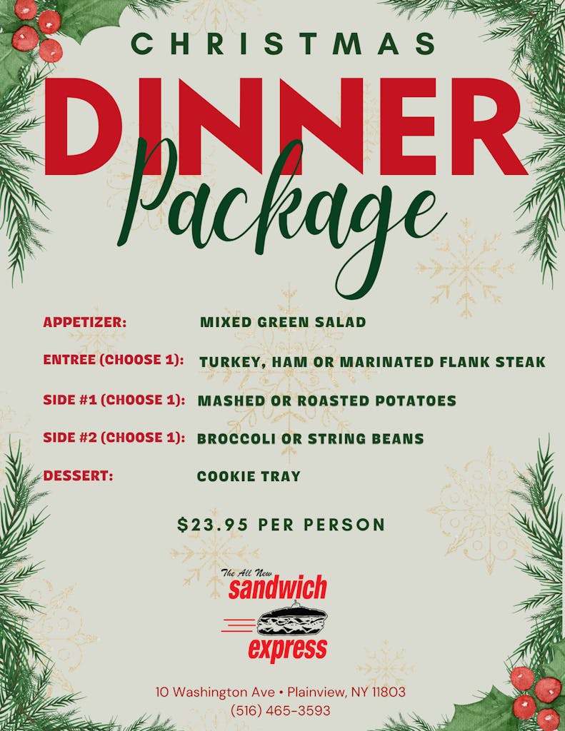 Christmas Party Packages
