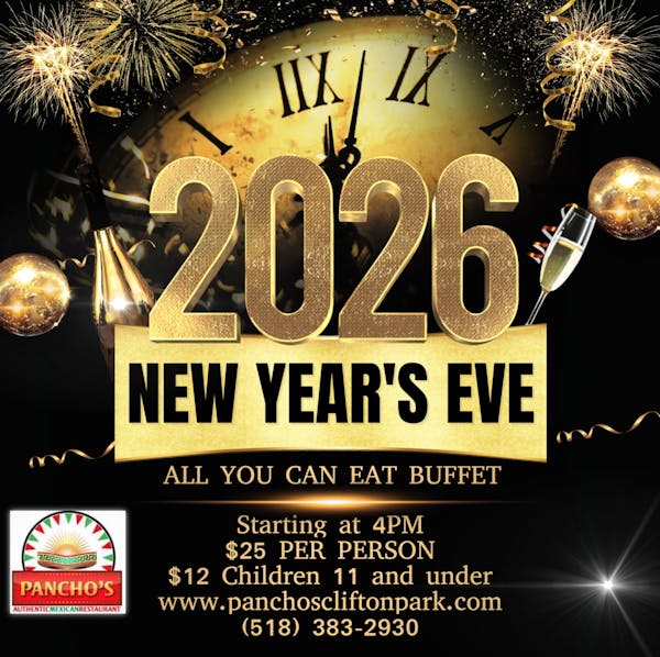 New Year's Eve buffet flyer