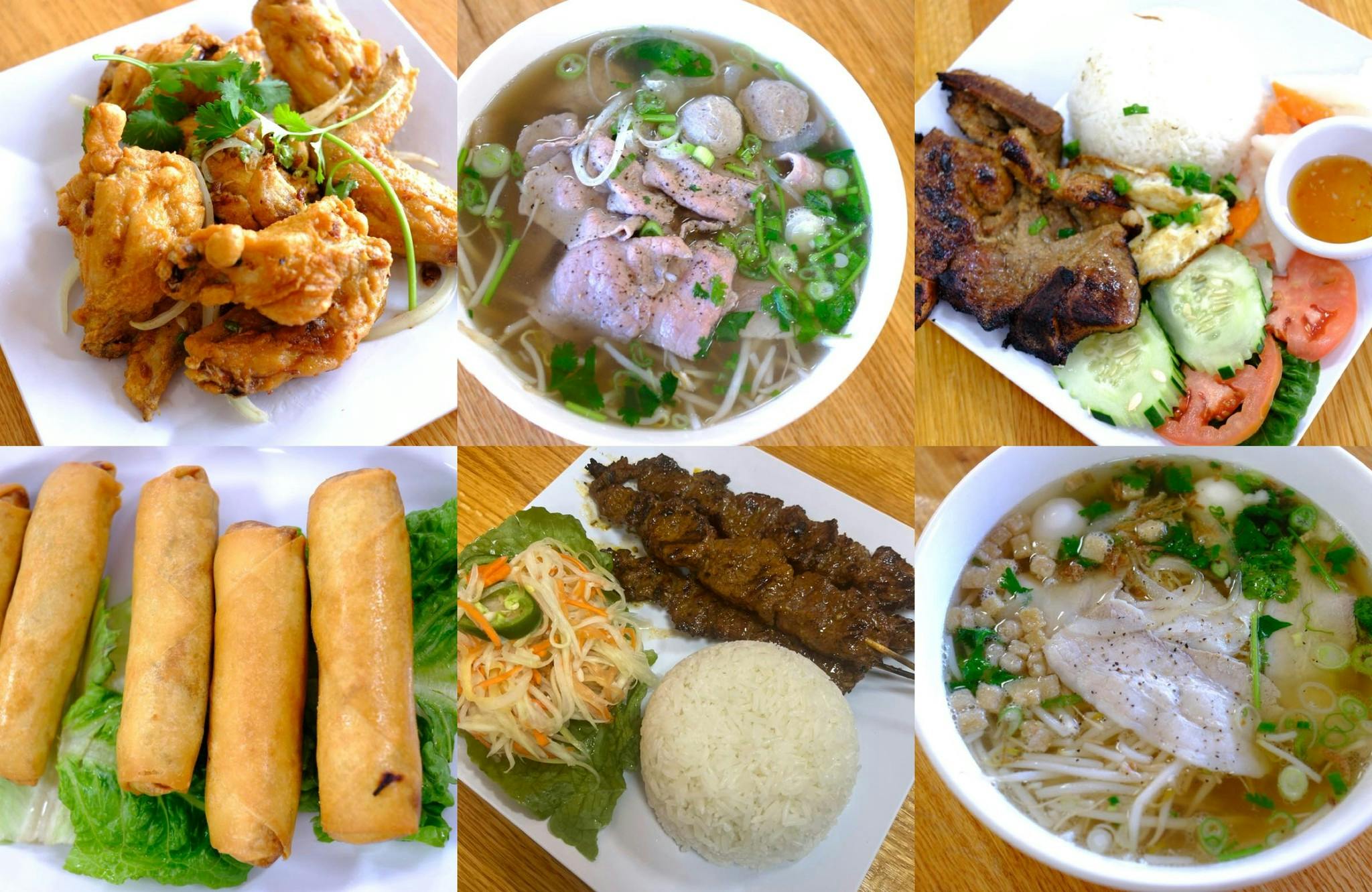 Assorted Vietnamese dishes