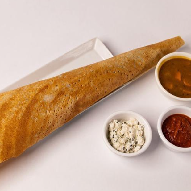 Dosa with sauces