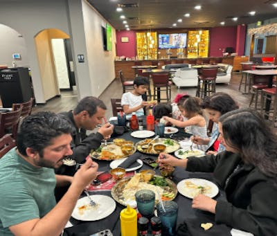 Food on table top down