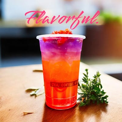 colorful vietnamese fruit drink