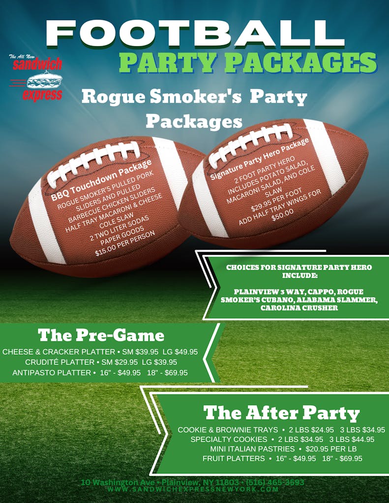 Rogue Smoker's Party Packages