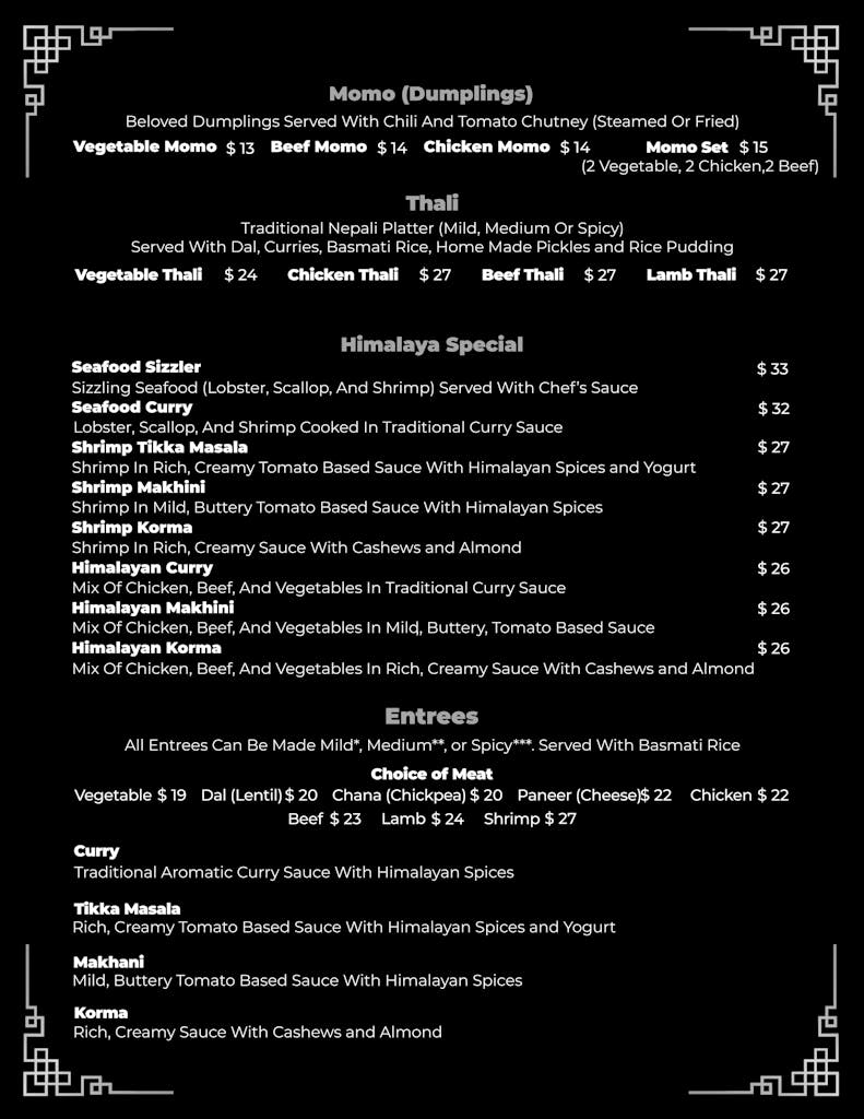 Regular Menu2