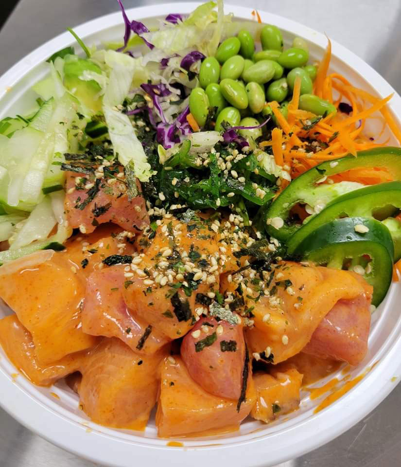 Spicy Salmon Poke Bowl