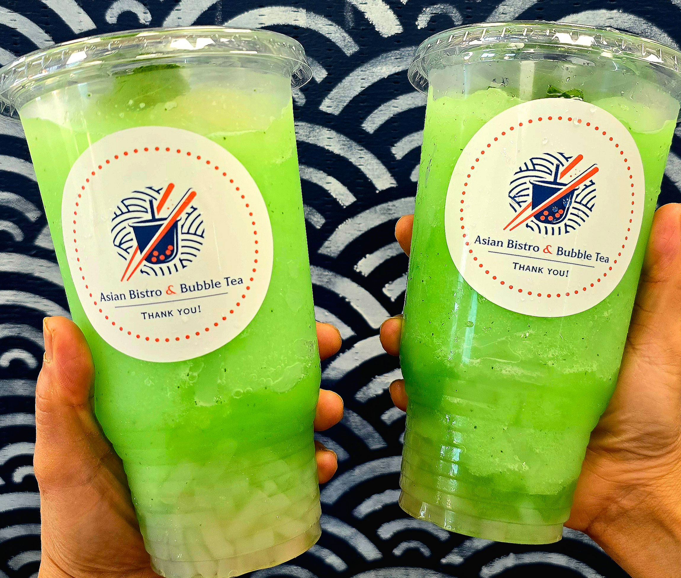 Green Bubble Tea Slush with Jelly