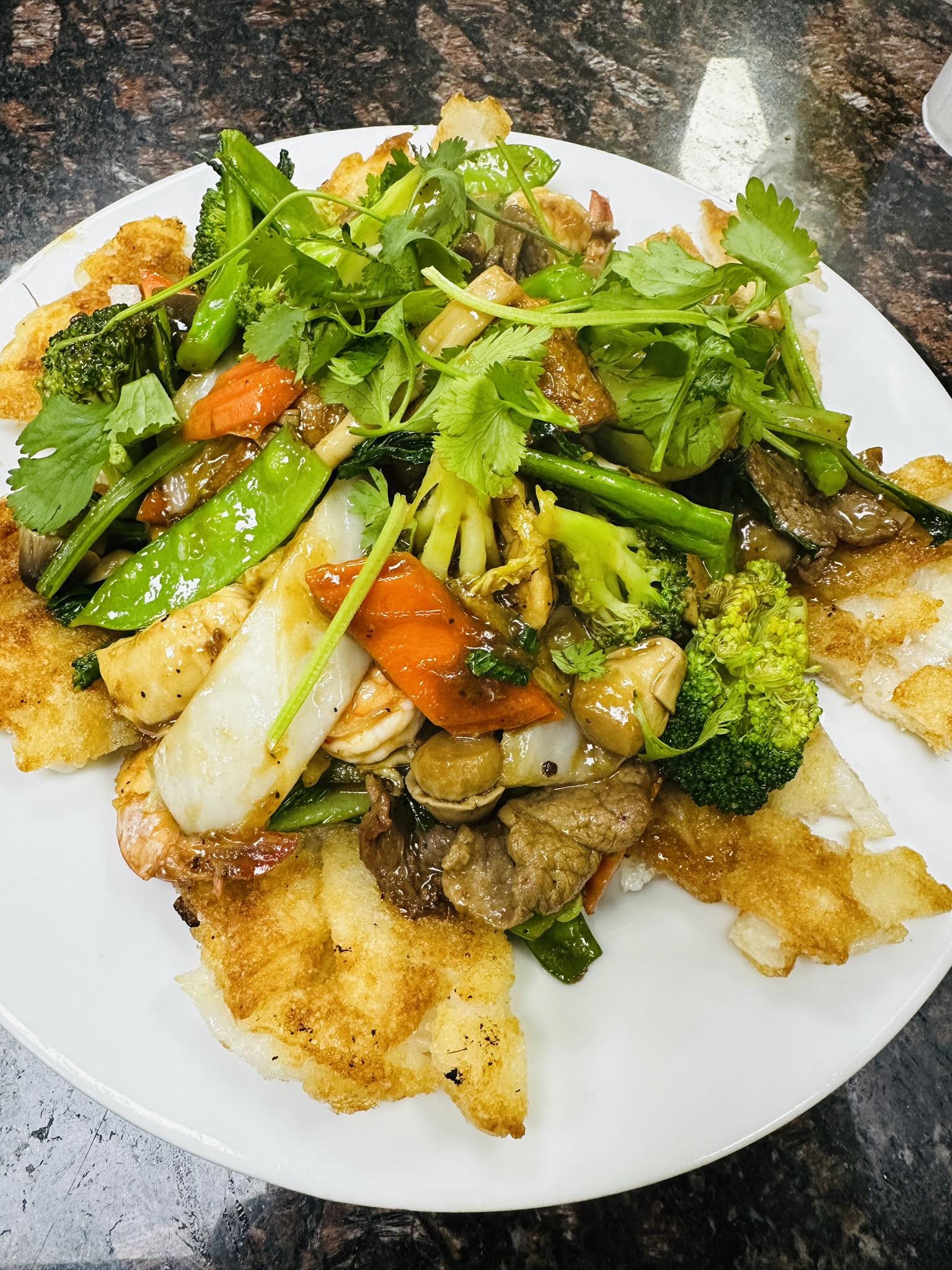 Combination Crispy Noodle Pan Fried