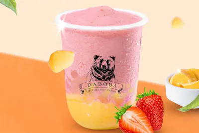 strawberry egg pudding smoothie