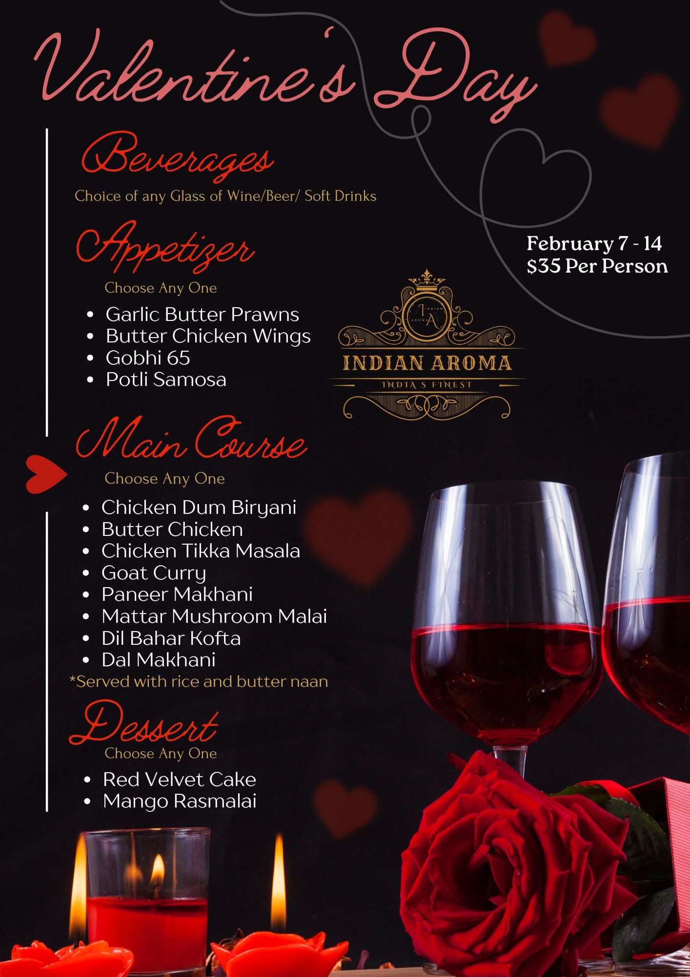 Valentine's Day flyer