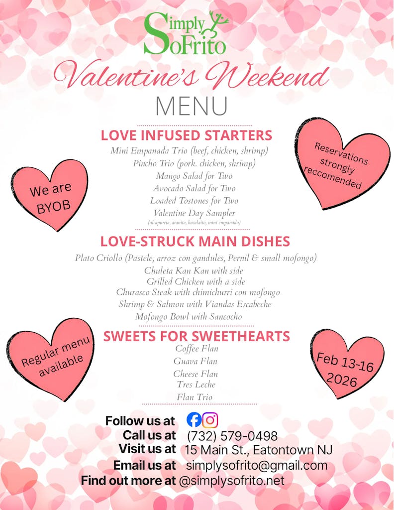 Simply Sofrito Super Bowl Catering Menu