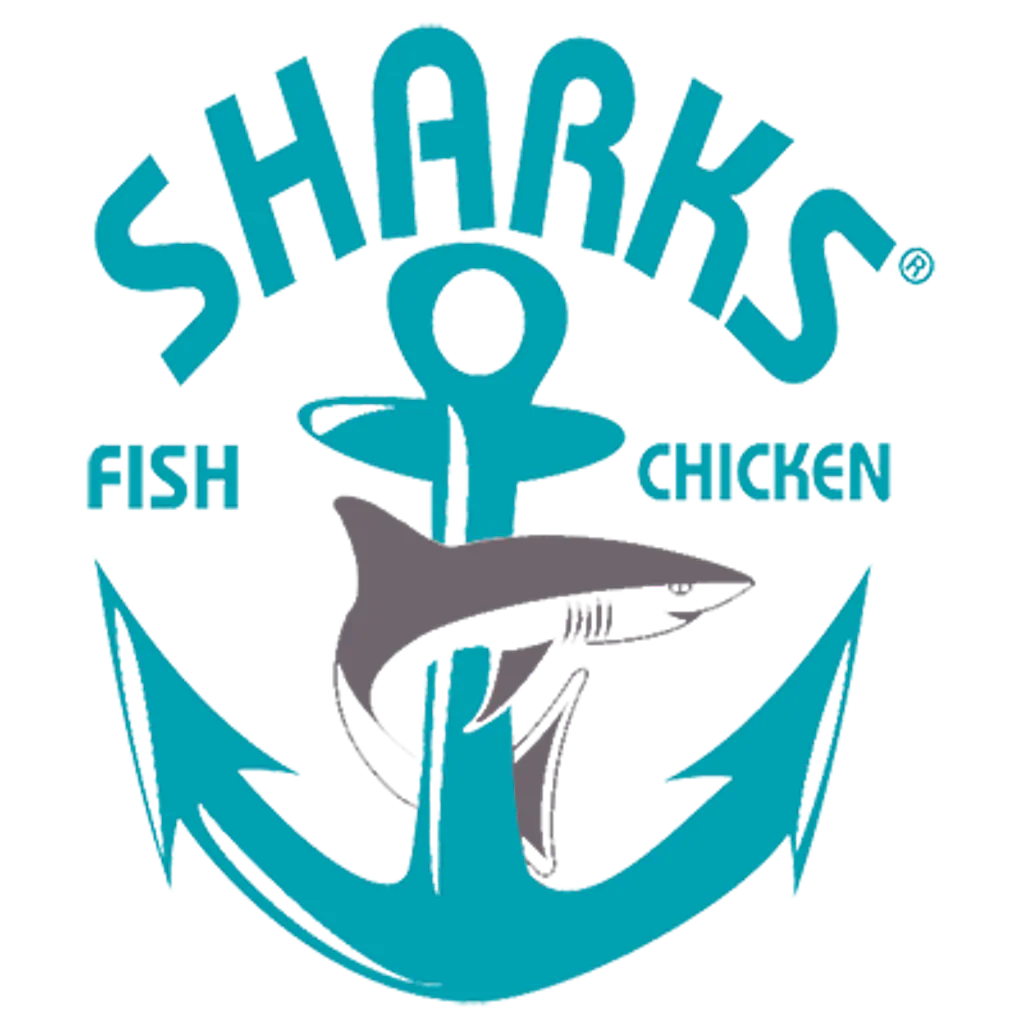 Sharks Fish and Chicken Logo