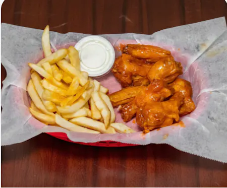 wings and fries