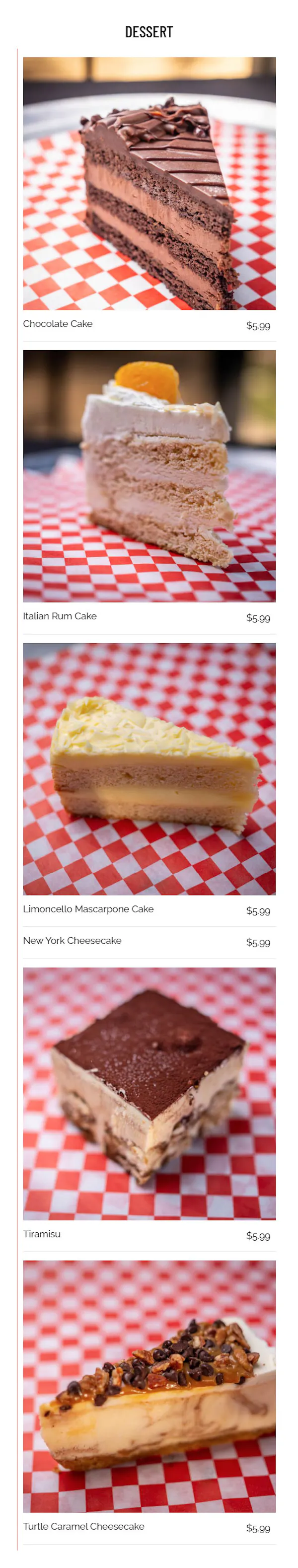 Desserts