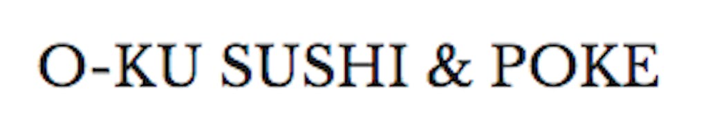 O-Ku Sushi & Poke Logo