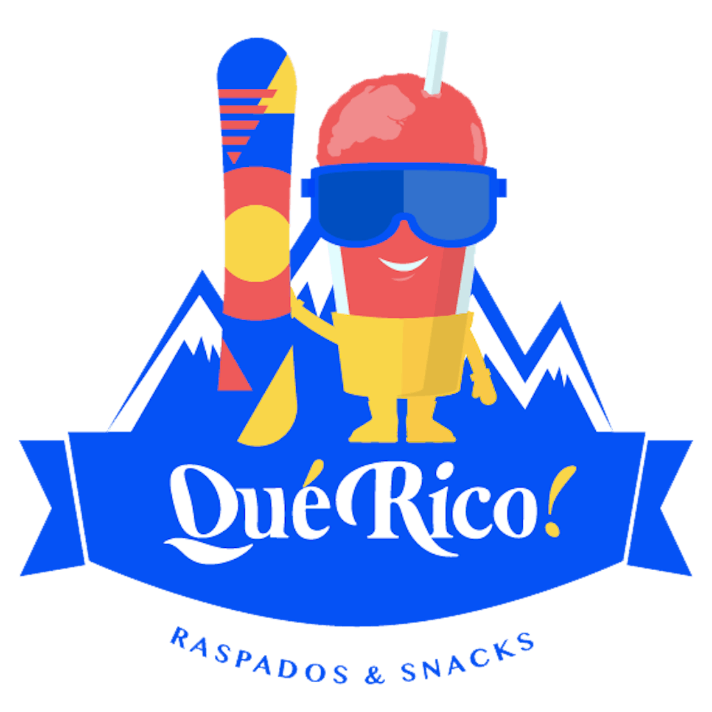 Que Rico Raspados Logo