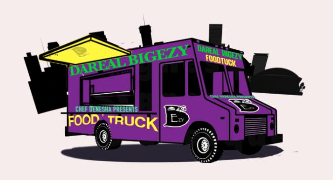 Da Real Big Ezy Food Truck Logo