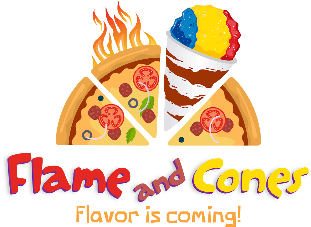 Flame and Cones Logo