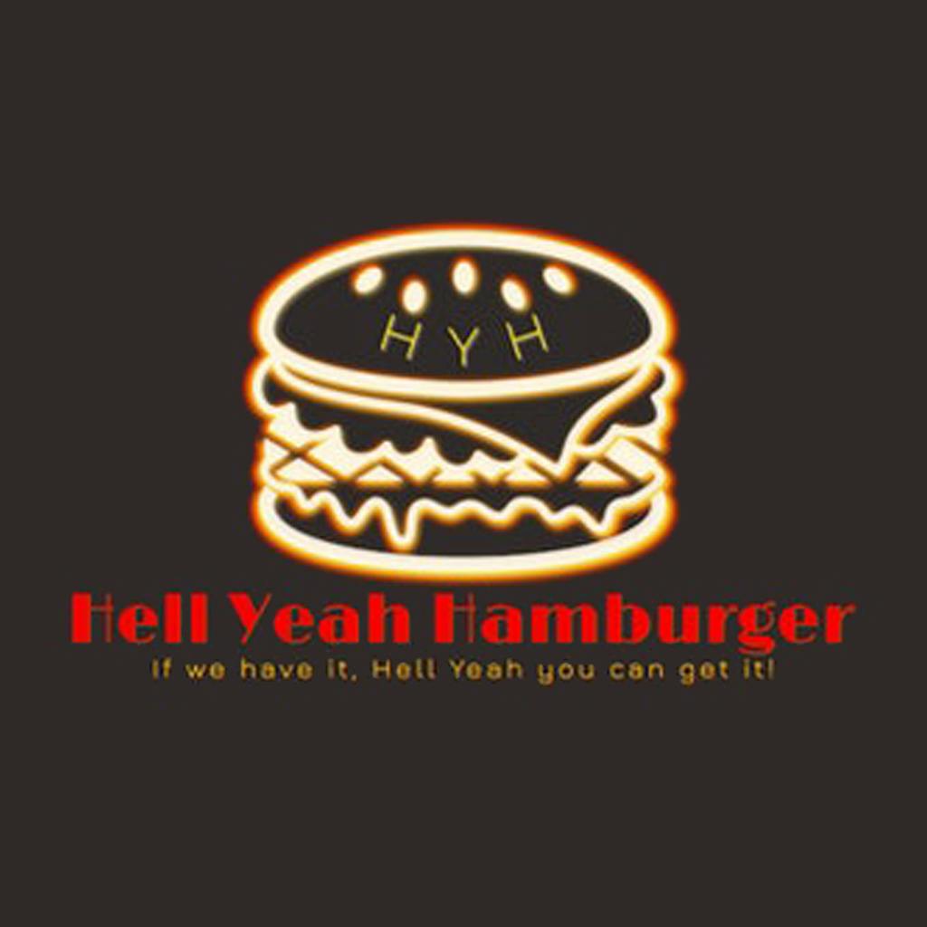 Hell Yeah Hamburger Logo