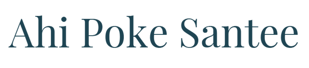 Ahi Poke Santee Logo