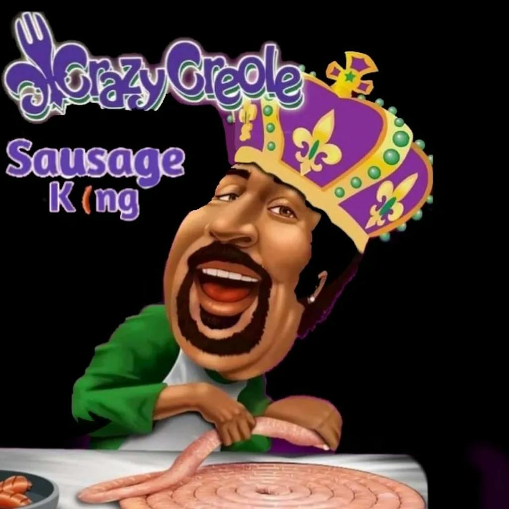 Crazy Creole Sausage King Logo