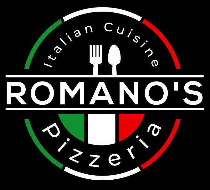 Romano's Pizzeria Italian Cuisine Logo