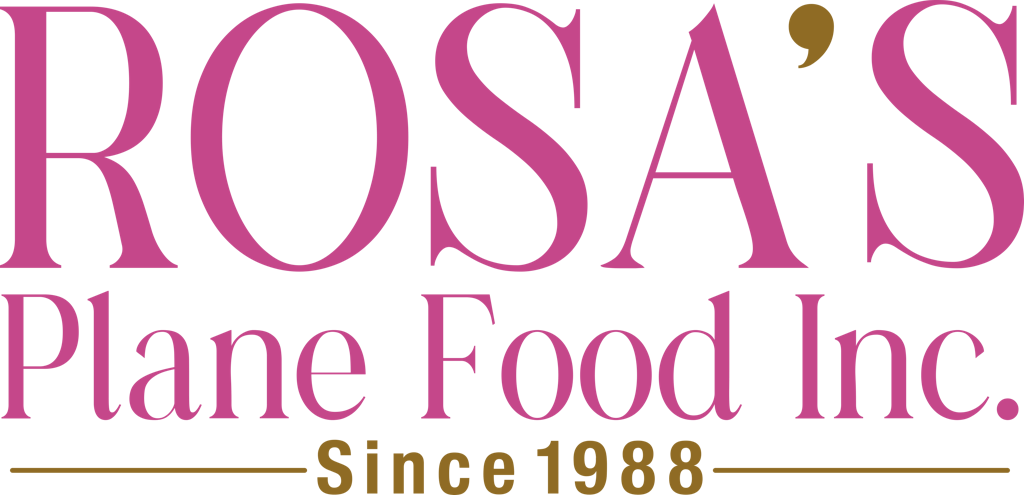 Rosa's Plane Food Logo
