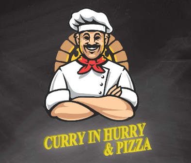 Curry in Hurry Pizza  Logo