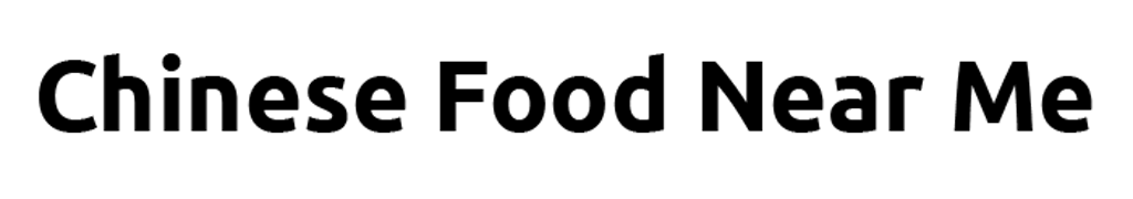 Chinese Food Near Me Logo