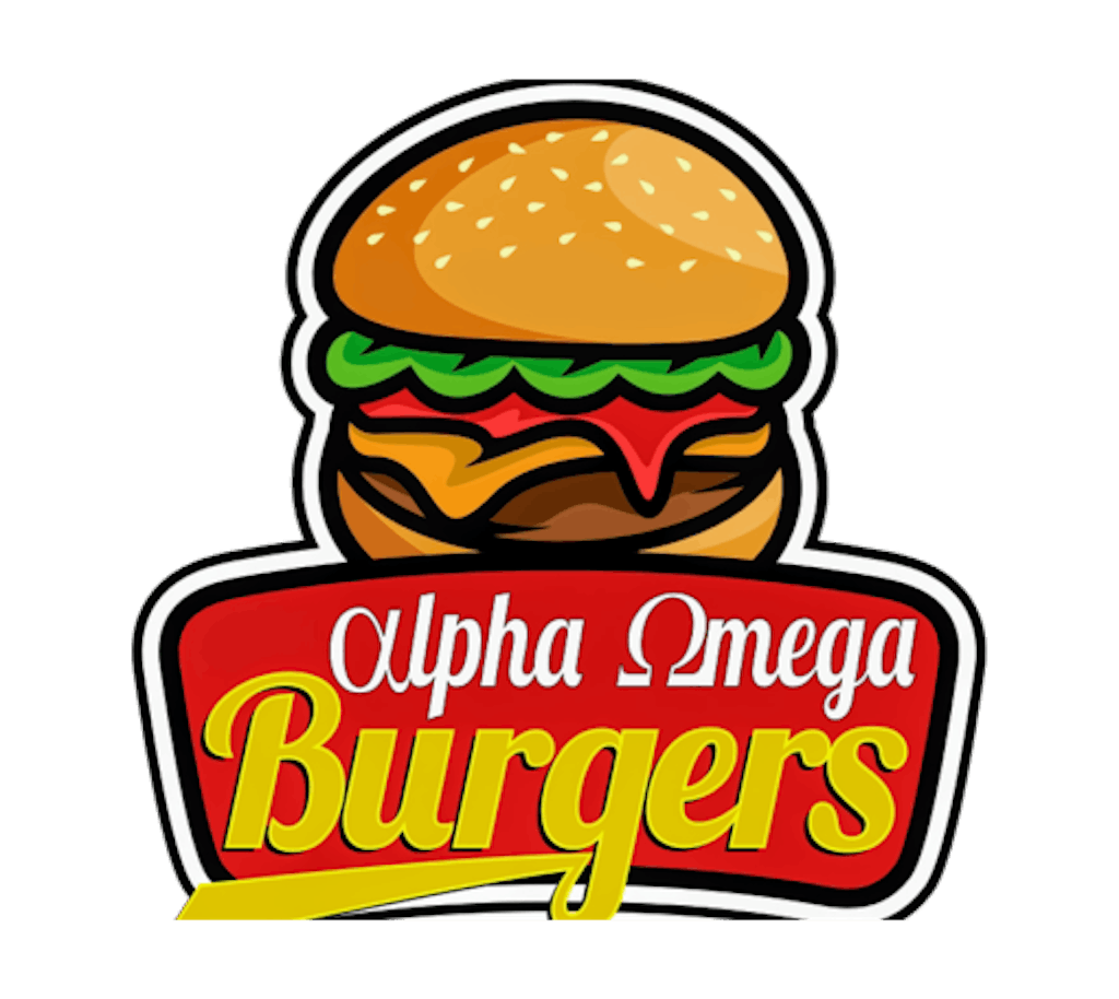 Alpha Omega Burger Logo