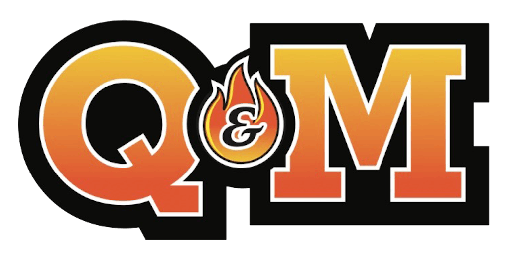 Q&M's Fish, Chik & Ribs Logo