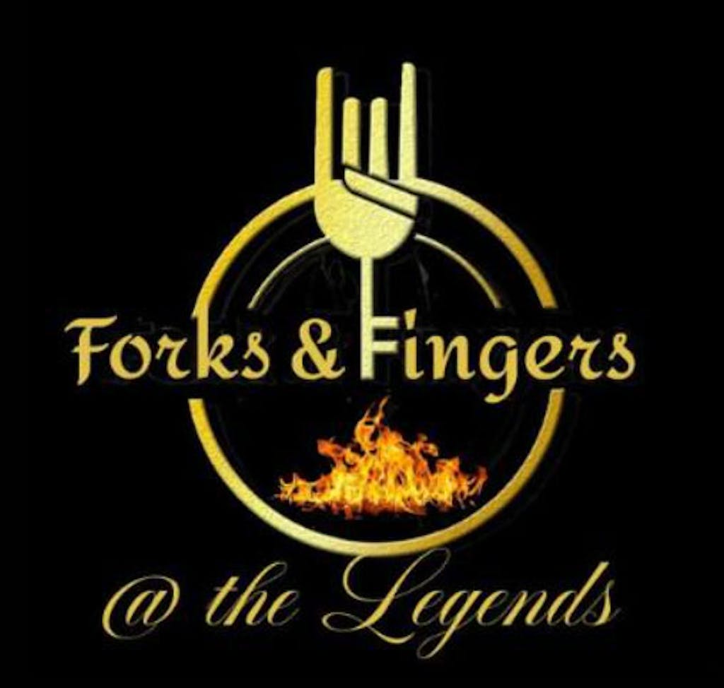 Forks and Fingers at the Legends Logo