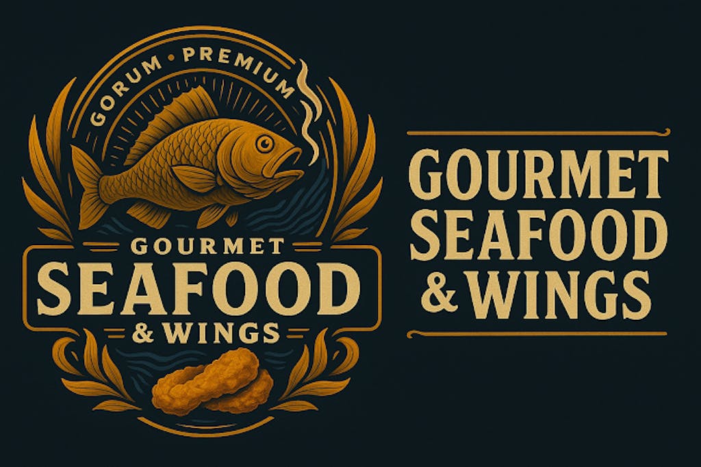 GOURMET SEAFOOD & WINGS Logo