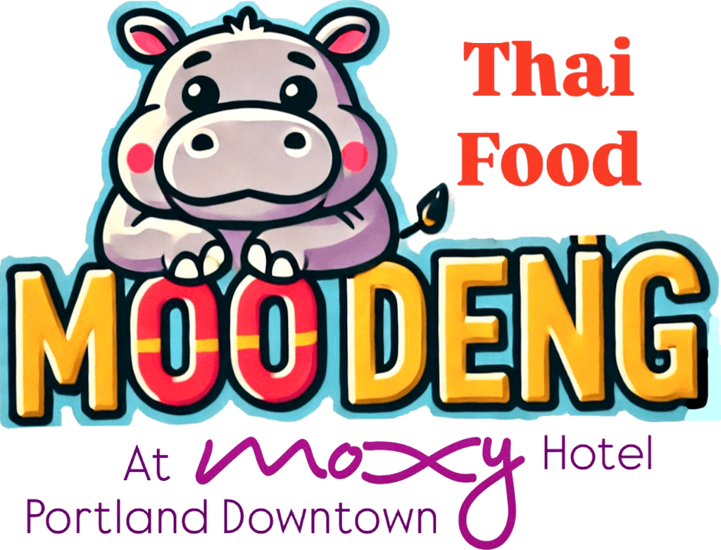 Moo Deng Thai Food Logo