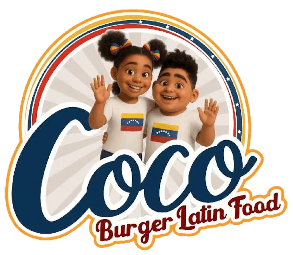 Coco Burger Latin Food Logo
