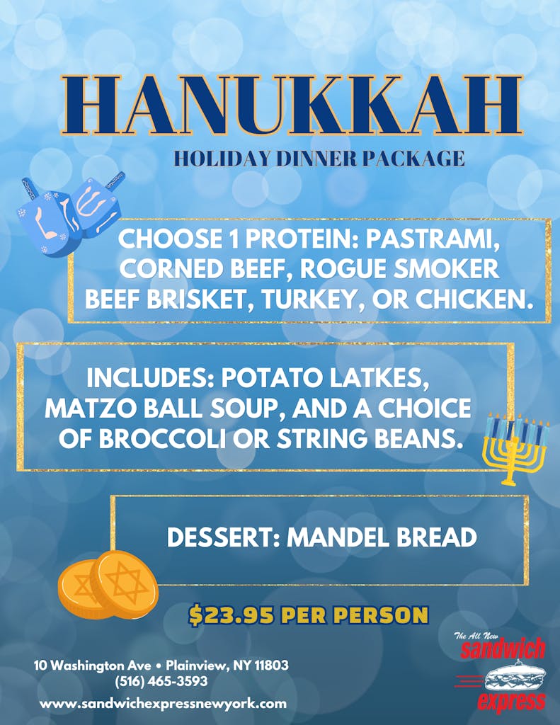 Hanukkah Party Packages